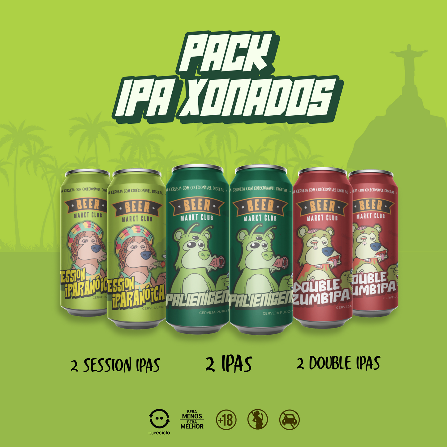 PACK IPA XONADOS CERVEJAS ARTESANAIS