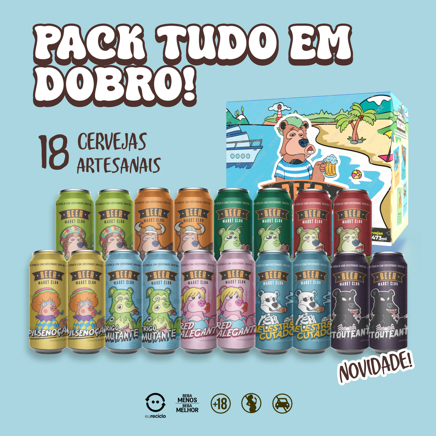 PACK TUDO EM DOBRO CERVEJAS ARTESANAIS